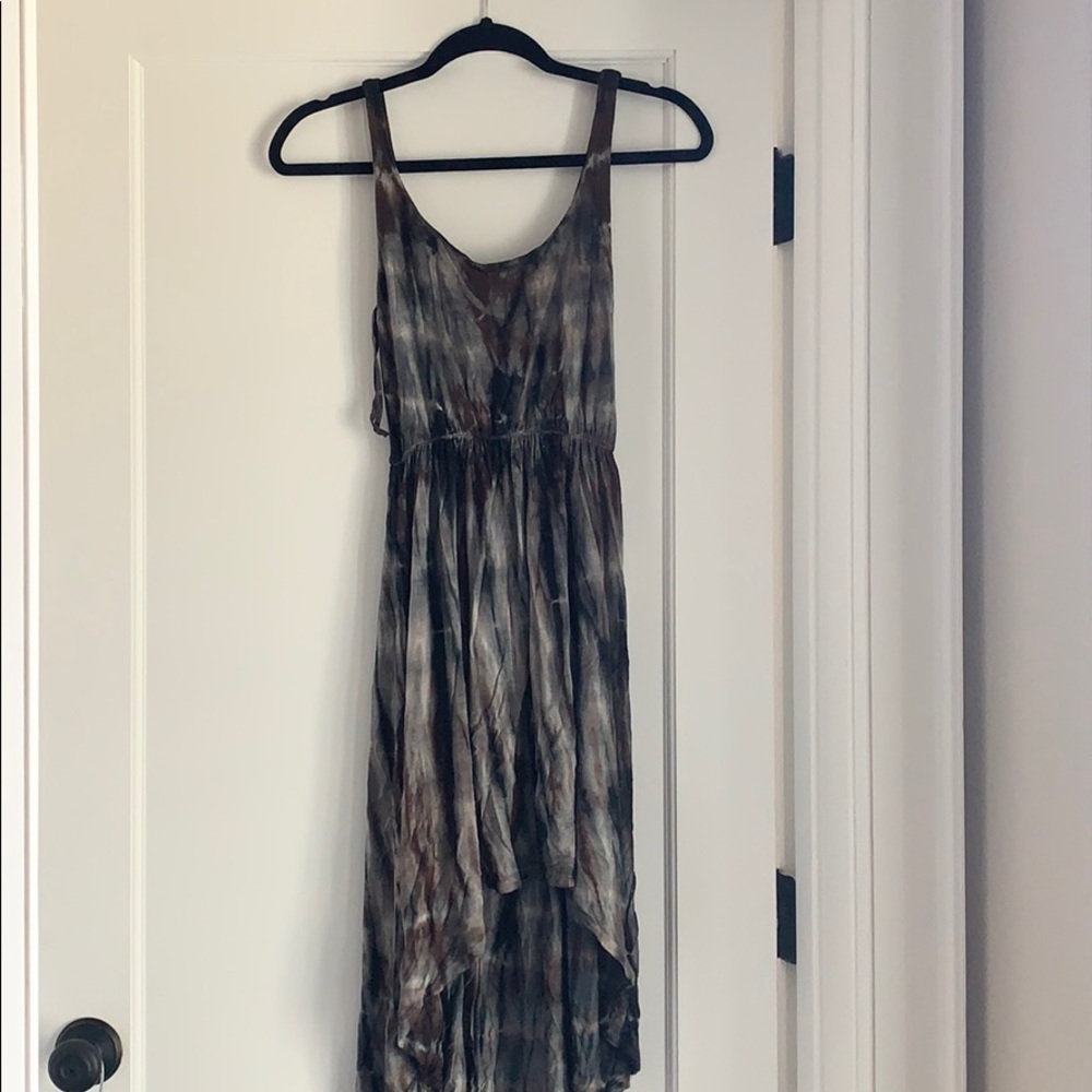 Tie dyed high low dress